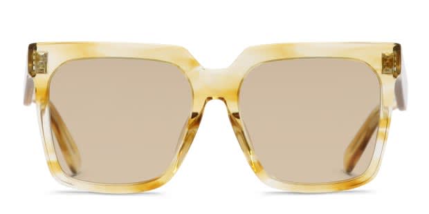 Celine CL4055FN Yellow, Tortoise, Clear Prescription Sunglasses