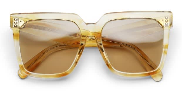 Celine CL4055FN Yellow, Tortoise, Clear Prescription Sunglasses