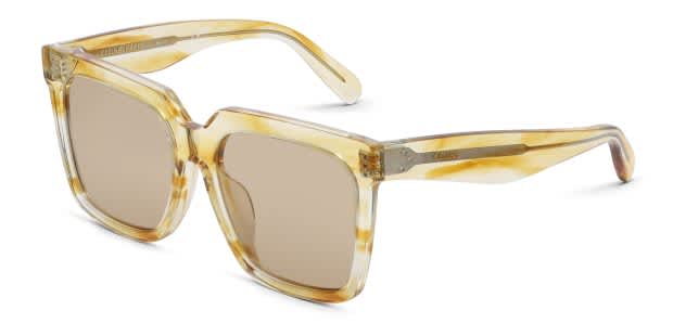 Celine CL4055FN Yellow, Tortoise, Clear Prescription Sunglasses