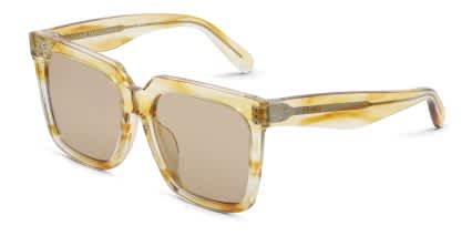 Celine CL4055FN Yellow, Tortoise, Clear glasses - Tortoise / Yellow / Clear - Angle View