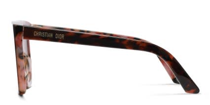 Dior Diormidnight S1I Tortoise, Pink glasses - Tortoise / Pink - Side View