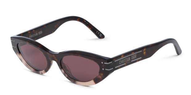 Dior DiorSignature B5I Tortoise, Beige Prescription Sunglasses