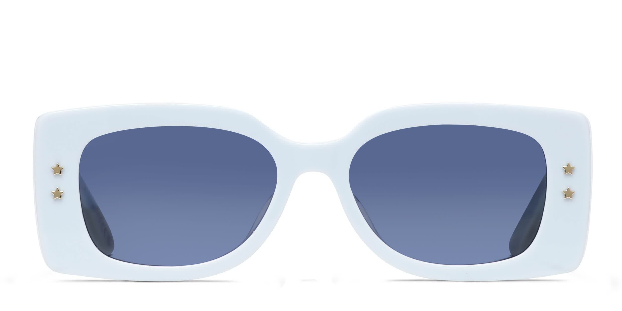 Dior DiorPacific S1U Blue, White glasses - Blue / White - Frontal View
