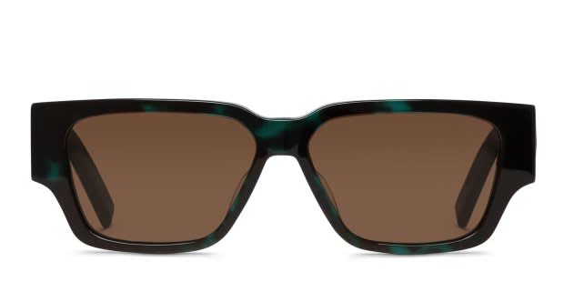 Dior CD Diamond S5I Tortoise, Green Prescription Sunglasses