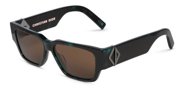 Dior CD Diamond S5I Tortoise, Green Prescription Sunglasses