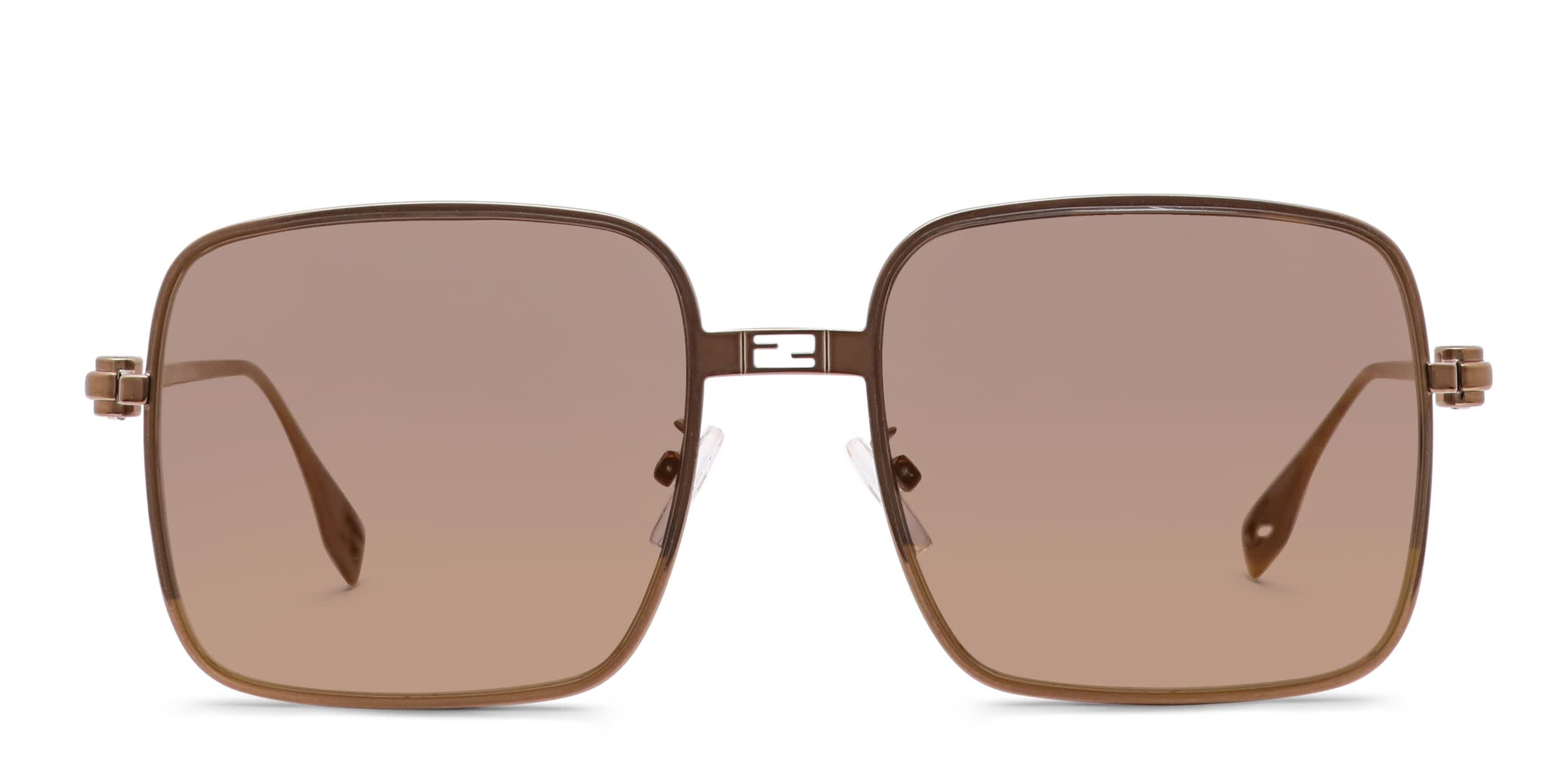 Coach HC7135 gold, brown frame with light brown grey gradient