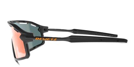 Demetz Hurry w/Clip-On Black, Red glasses - Black / Red - Side View