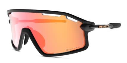 Demetz Hurry w/Clip-On Black, Red glasses - Black / Red - Angle View