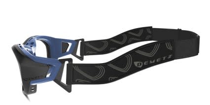 Demetz Smash Matte Black, Blue glasses - Matte Black / Blue - Side View