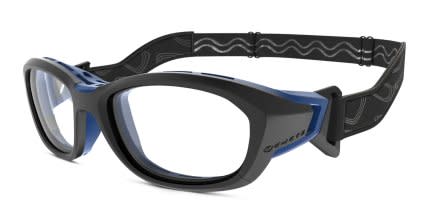 Demetz Smash Matte Black, Blue glasses - Matte Black / Blue - Angle View