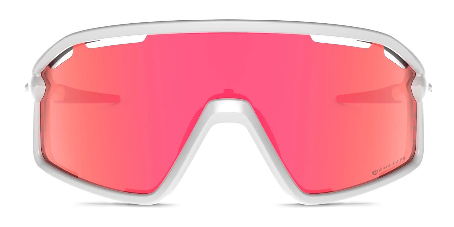 Demetz Hurry w/Clip-On White glasses - White - Frontal View