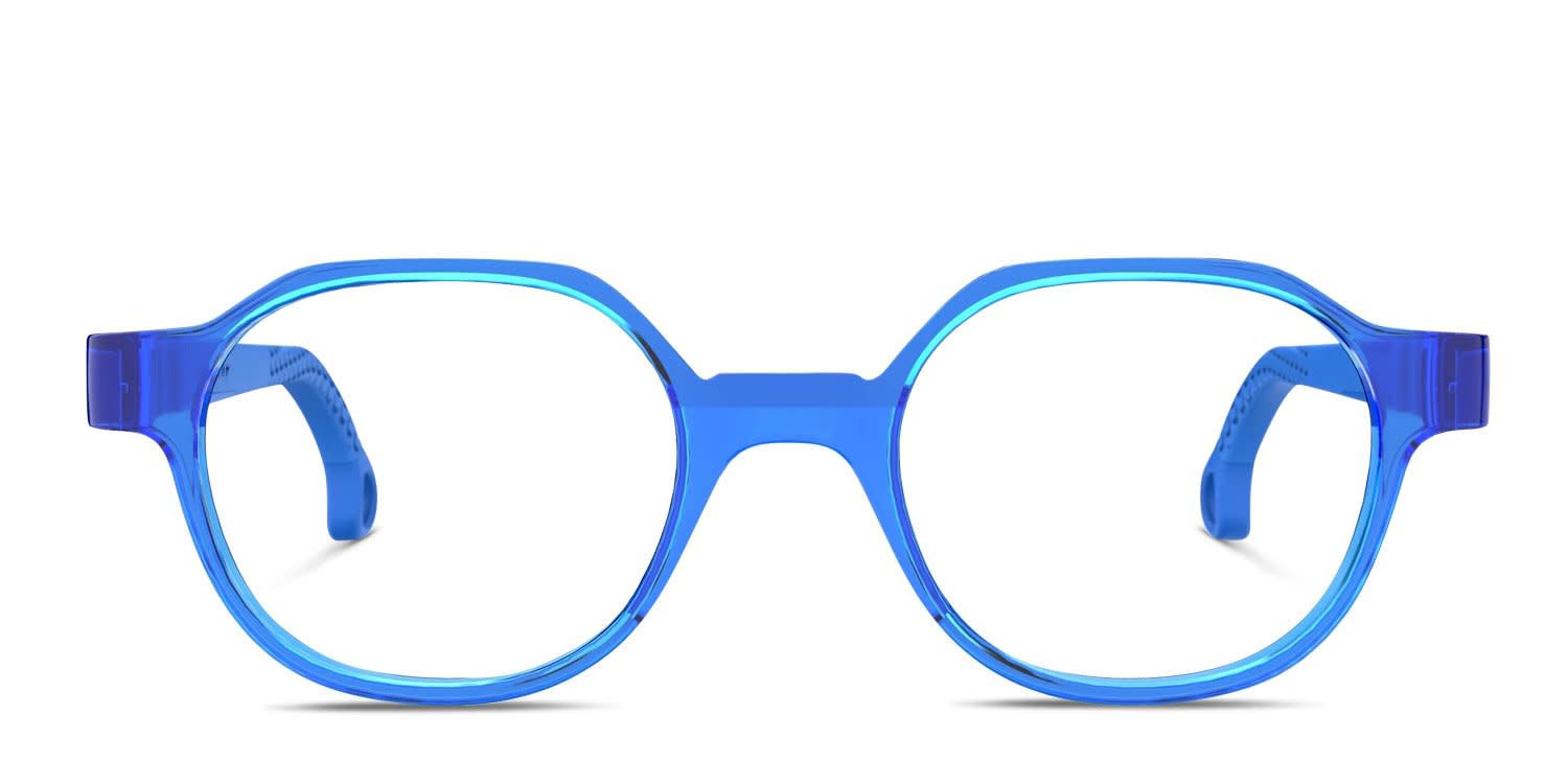 Demetz Chap Kids Blue, Clear glasses - Blue - Frontal View