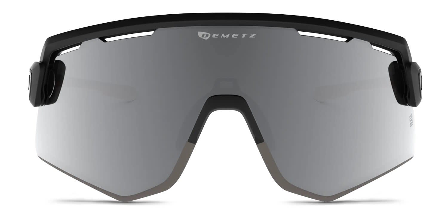 Demetz Suit w/Clip-On Matte Black glasses - Matte Black - Frontal View