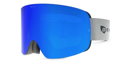 Demetz Wax Ski Goggles w/Clip-in Blue, Black glasses - Blue / Black - Angle View