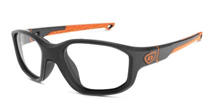 Demetz Puntaco Matte Black, Orange glasses - Matte Black / Orange - Angle View