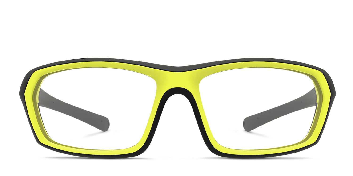 Demetz Softness R Black, Yellow glasses - Black / Yellow - Frontal View