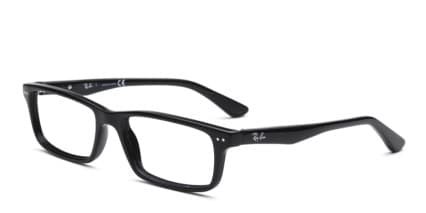 Ray-Ban 5277 Shiny Black glasses - Shiny Black - Angle View