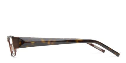 Jones New York J446 Brown w/Tortoise NA glasses - Brown / Tortoise - Side View