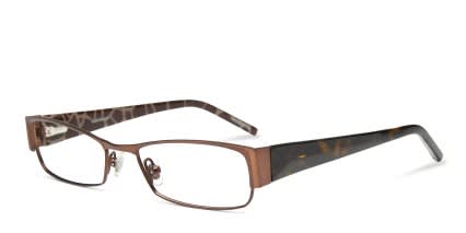 Jones New York J446 Brown w/Tortoise NA glasses - Brown / Tortoise - Angle View