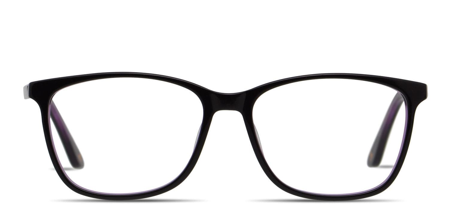 Amelia E. Laura Black, Purple glasses - Black / Purple - Frontal View