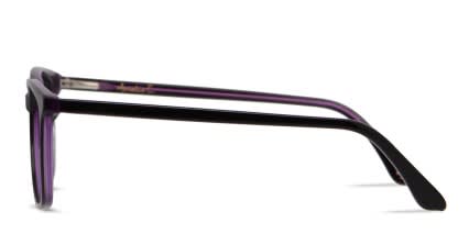 Amelia E. Laura Black, Purple glasses - Black / Purple - Side View