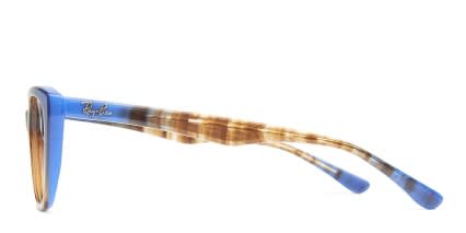Ray-Ban RB5322 Brown w/Blue glasses - Blue / Brown - Side View