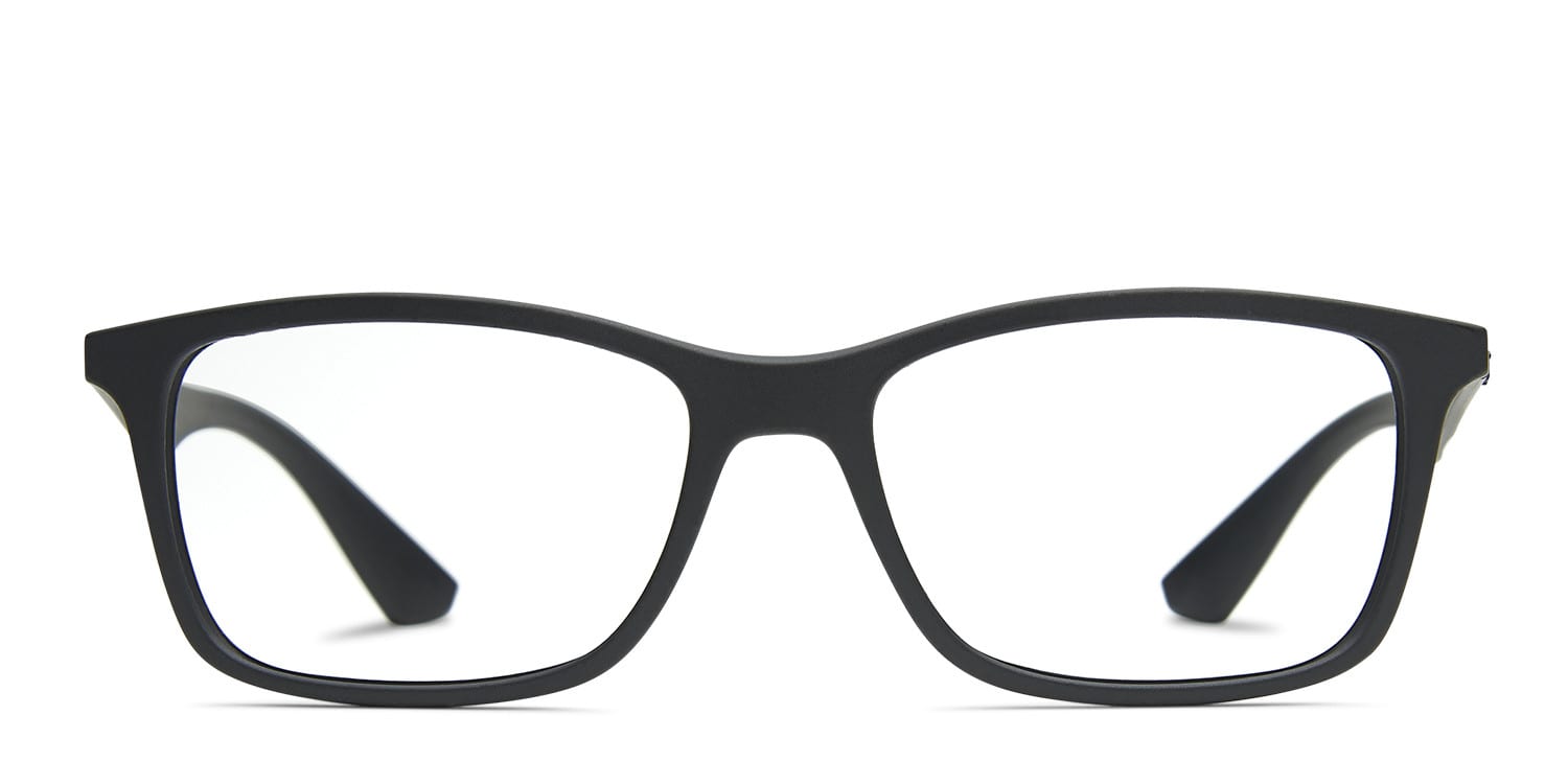 Ray-Ban RX7047 Black glasses - Black - Frontal View