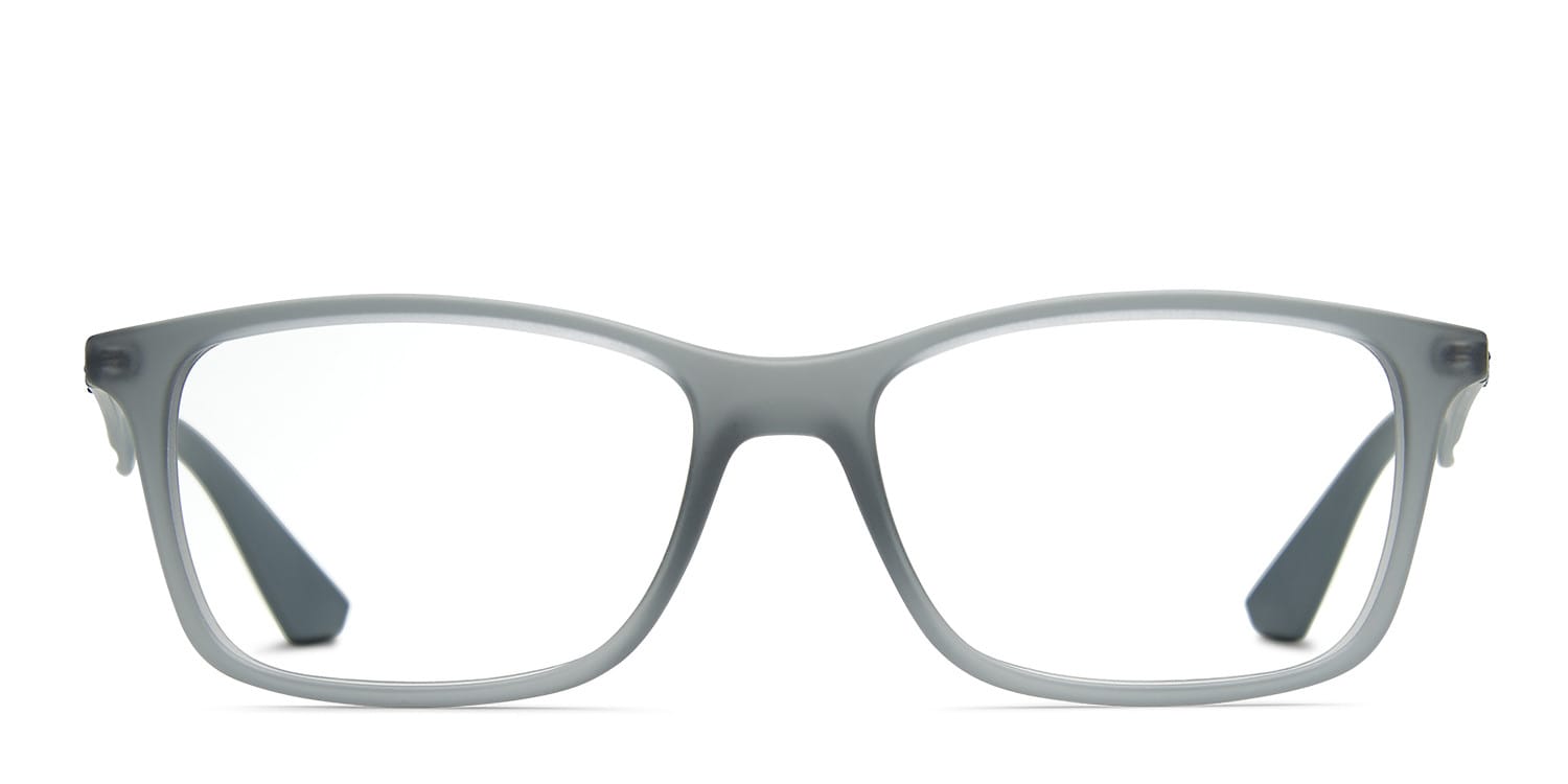 Ray-Ban RX7047 Gray glasses - Gray - Frontal View
