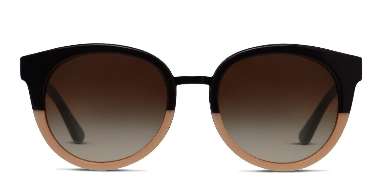 Tory Burch Panama Black w/Neutrals glasses - Black / Beige - Frontal View