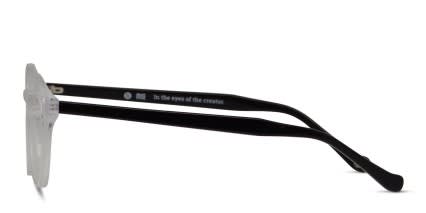 Muse M8071 Clear w/Black glasses - Clear / Black - Side View