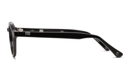 Muse M Round Shiny Black glasses - Shiny Black - Side View