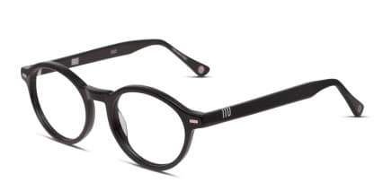 Muse M Round Shiny Black glasses - Shiny Black - Angle View