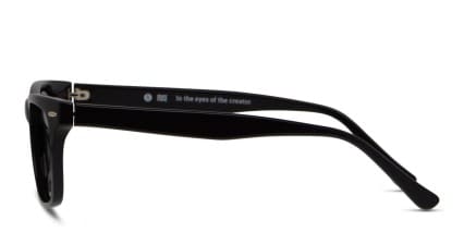 Muse Webb Shiny Black glasses - Shiny Black - Side View