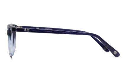 Muse Bozeman Blue, Clear glasses - Blue / Clear - Side View