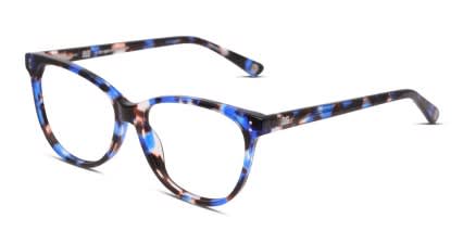 Muse Marlene Blue, Tortoise glasses - Blue / Tortoise / Multicolor - Angle View
