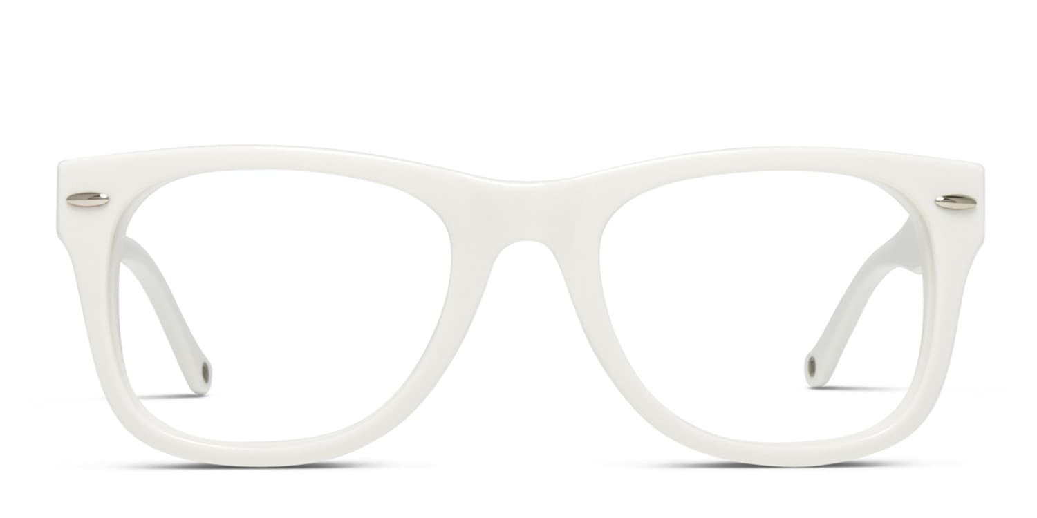 Muse M Classic Shiny White Prescription Eyeglasses