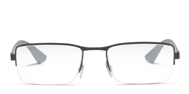 Ray Ban 6331 Black w Gray Prescription Eyeglasses