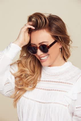 Muse X Hilary Duff Anna Tortoise, Pink glasses - Tortoise / Pink - Side View