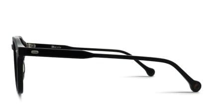 Belvie Dejar Shiny Black glasses - Shiny Black - Side View