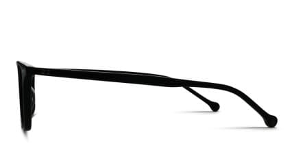 Belvie Henri Shiny Black glasses - Shiny Black - Side View