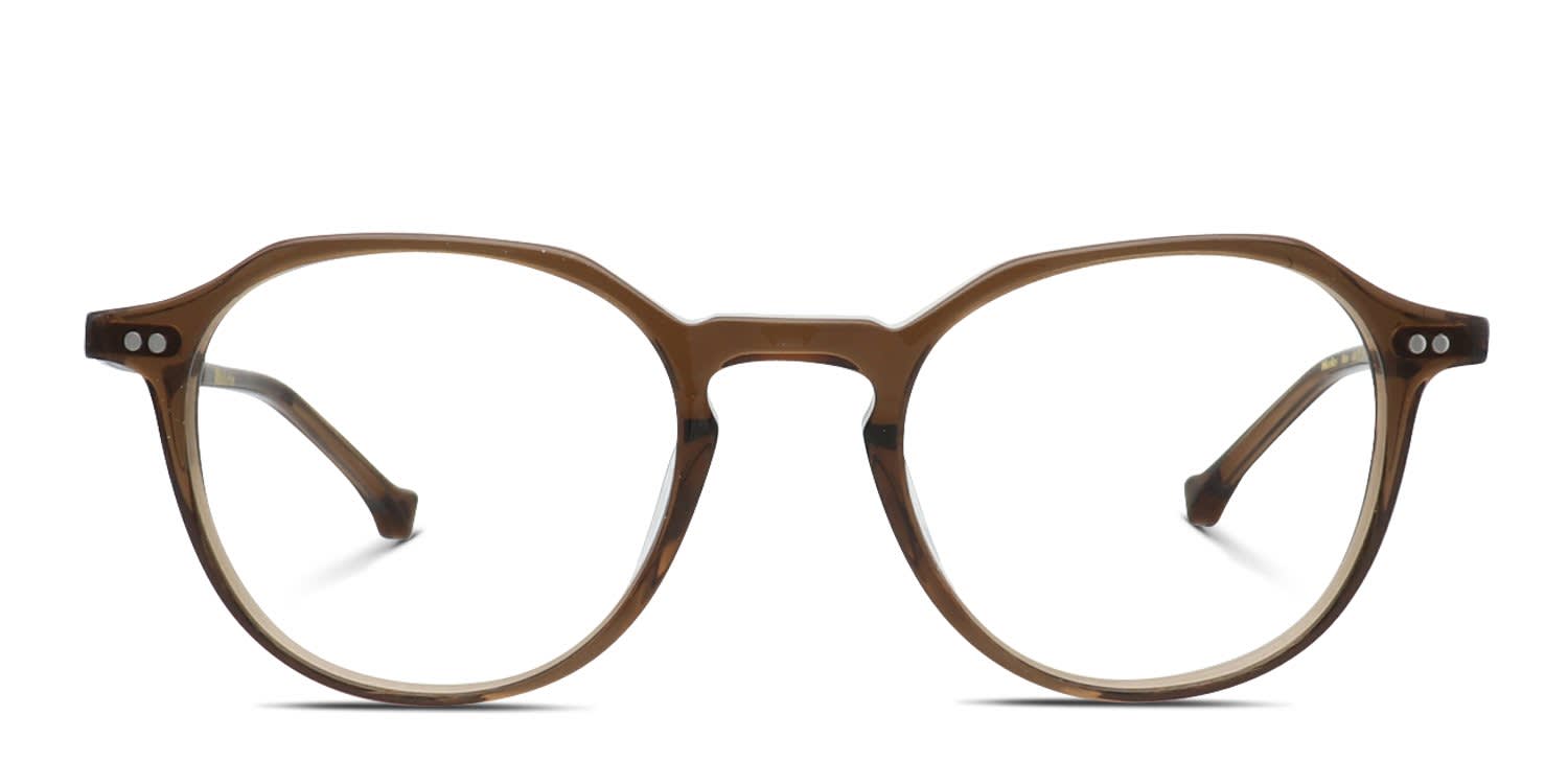 Belvie Nicolas Brown glasses - Brown - Frontal View