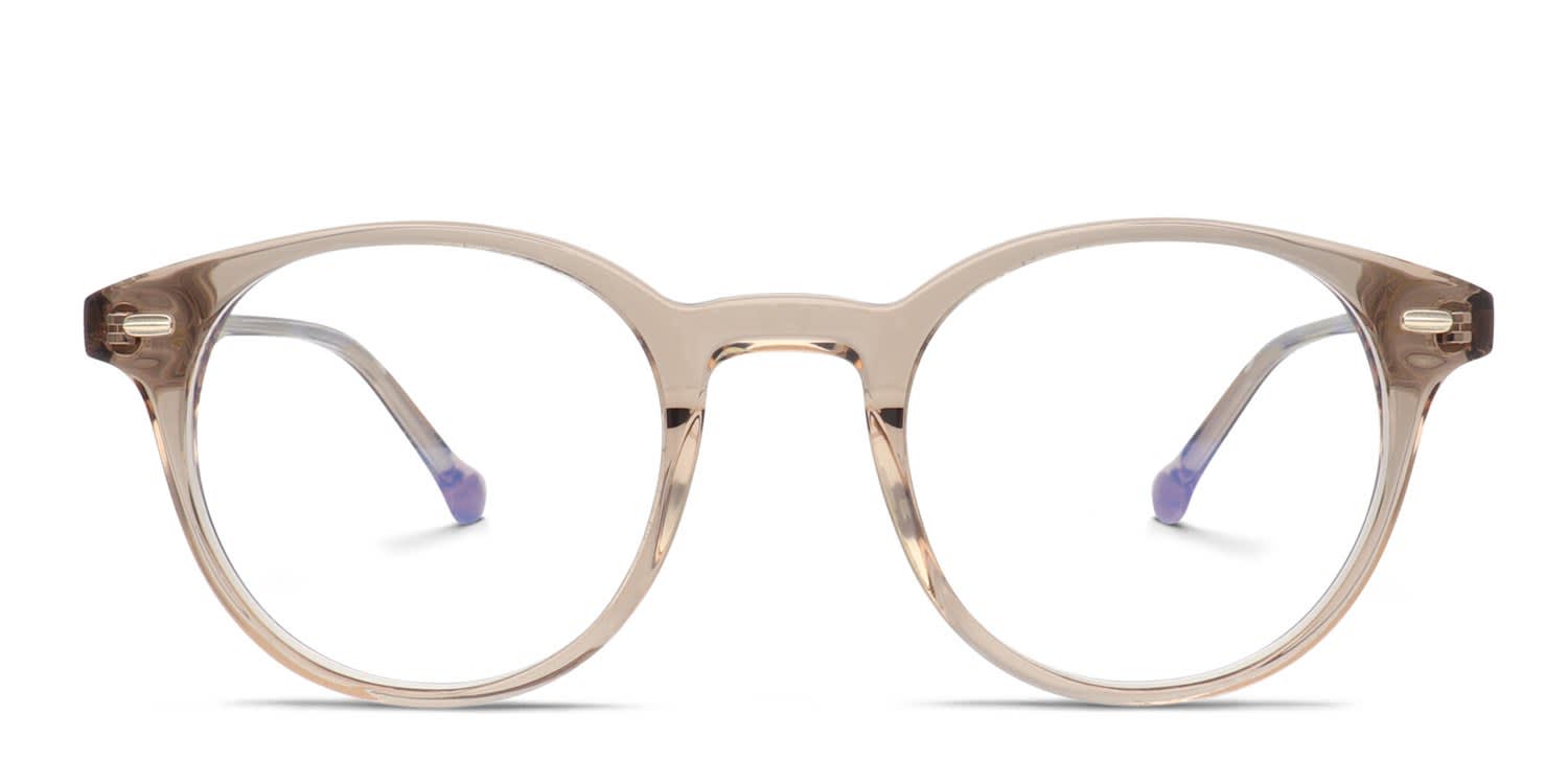 Belvie Rusti Beige glasses - Beige - Frontal View
