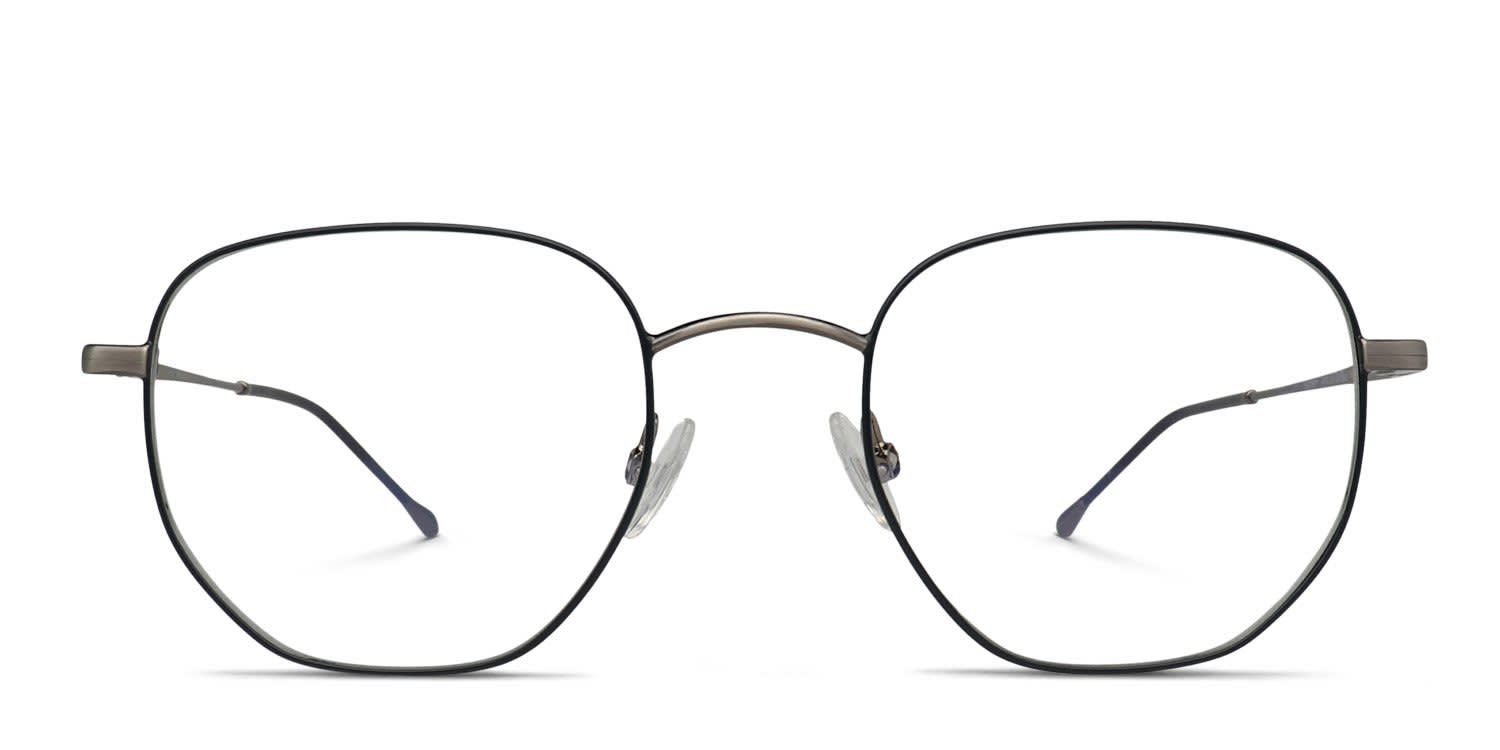 Belvie Hadrien Blue, Gunmetal glasses - Blue / Gunmetal - Frontal View