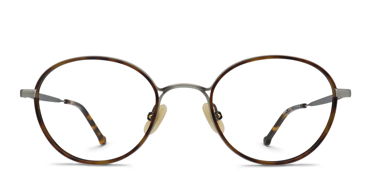 Belvie Mehdi Tortoise, Silver glasses - Tortoise / Silver - Frontal View