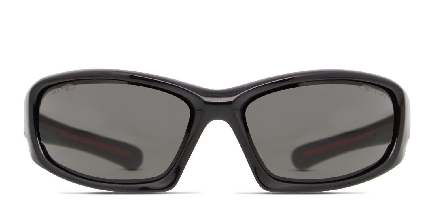 Eyres Bercy Shiny Black, Red glasses - Shiny Black / Red - Frontal View