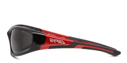 Eyres Bercy Shiny Black, Red glasses - Shiny Black / Red - Side View
