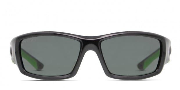 Eyres Titanic Shiny Black Green Prescription Sunglasses 50 Off