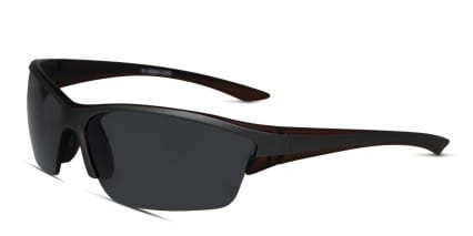 Lancer Gray, Brown (Non-Rx-able) glasses - Gray / Brown - Angle View