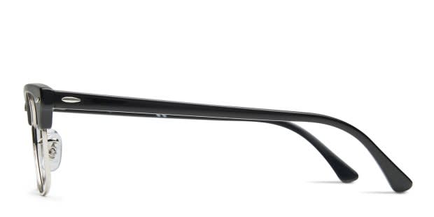 Ray-Ban RX5154 Clubmaster Black/Silver Eyeglasses | Includes FREE