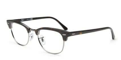 Ray-Ban RX5154 Clubmaster Tortoise w/Silver glasses - Tortoise / Silver - Angle View